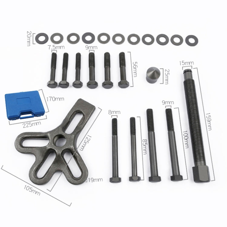 13pcs /Set 3 Claw Pama Steering Wheel Disassembly Device Auto Repair Tool(A Blue Plastic Box)