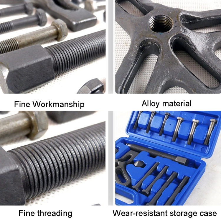 13pcs /Set 3 Claw Pama Steering Wheel Disassembly Device Auto Repair Tool(A Blue Plastic Box)