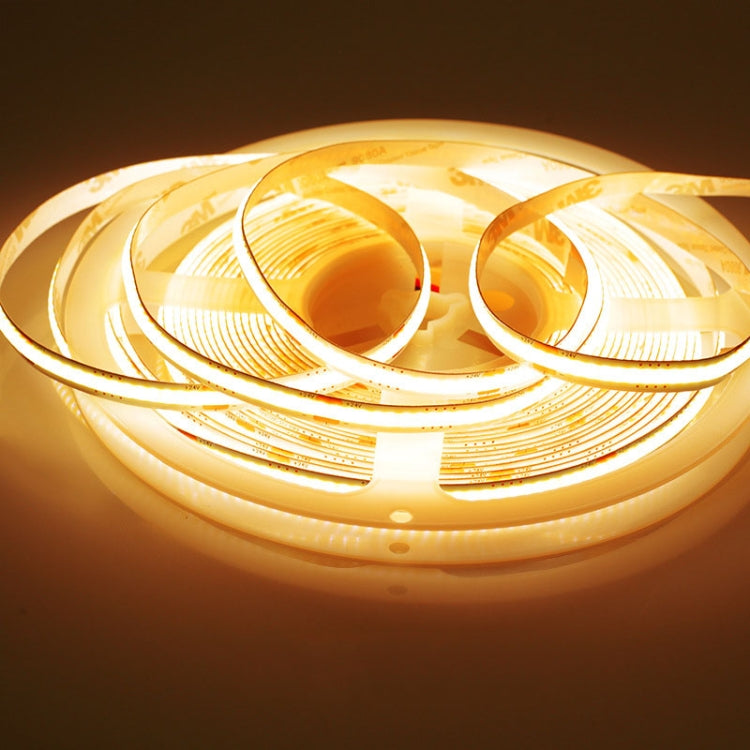 1m 24V 8mm Wide COB Adhesive Decorative LED Light Strip, Specification: 320 Beads-12W -90 Display(3000K)