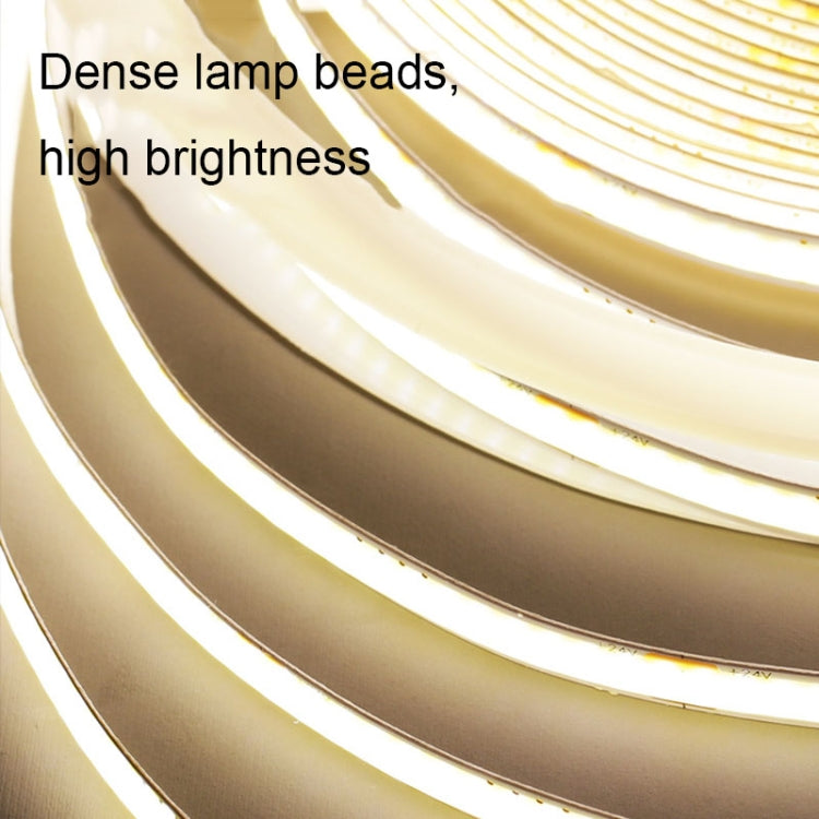 1m 24V 8mm Wide COB Adhesive Decorative LED Light Strip, Specification: 480 Beads-14W-90 Display(3000K)