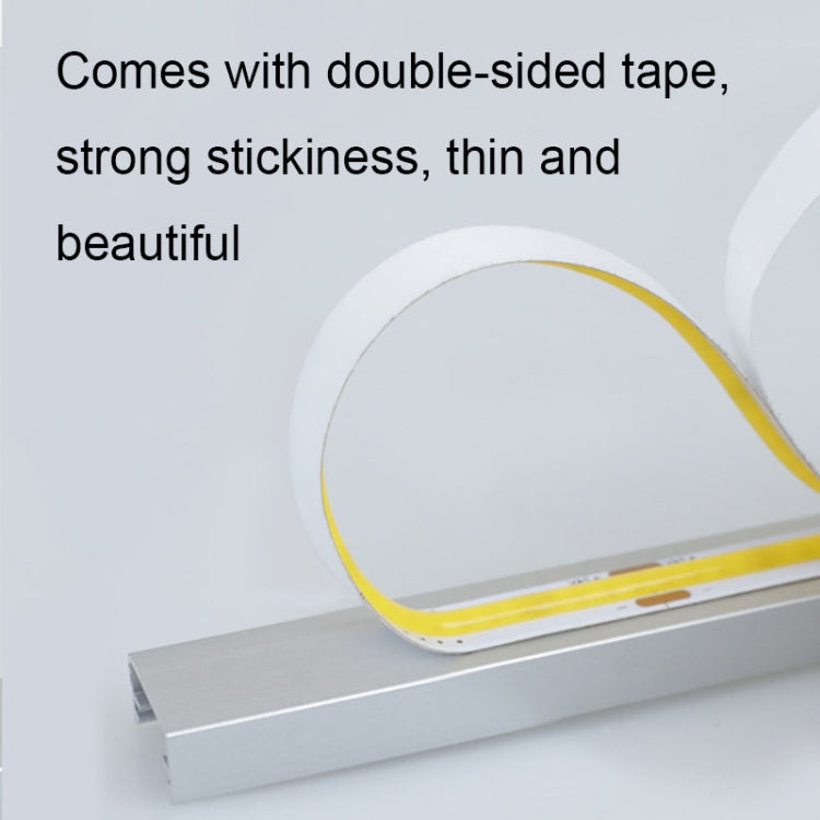 1m 24V 8mm Wide COB Adhesive Decorative LED Light Strip, Specification: 320 Beads-12W -90 Display(3000K)