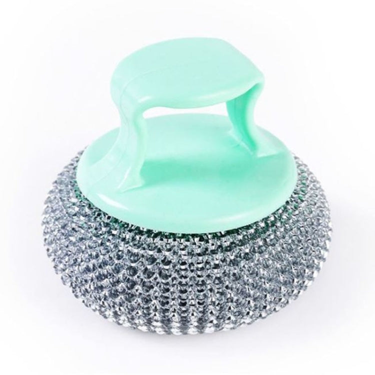 Removable Cleaning Wire Ball Kitchen Pot And Dish Brush(Random Handle+Ball)