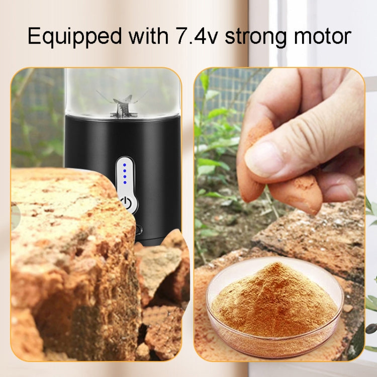 Portable Multifunctional USB Rechargeable Juice Extractor Cup Mini Electrical Juicer(Black)