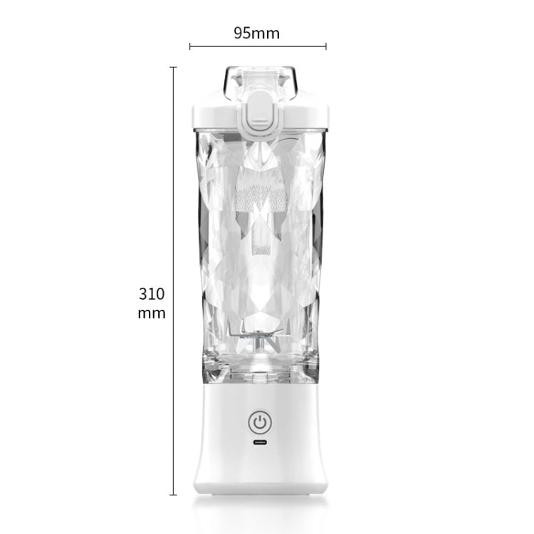 Portable Multifunctional USB Charging Juice Cup Mini Electrical Blender(White)