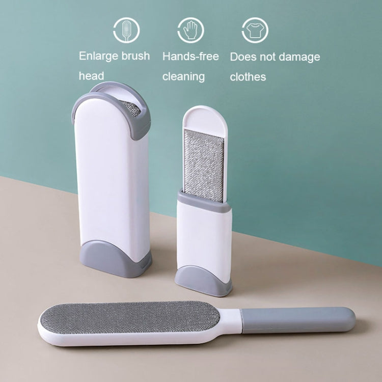 Clothes Sofa Dust Remover Household No-wash Double-sided Electrostatic Hair Removal Brush, Color: L Gray