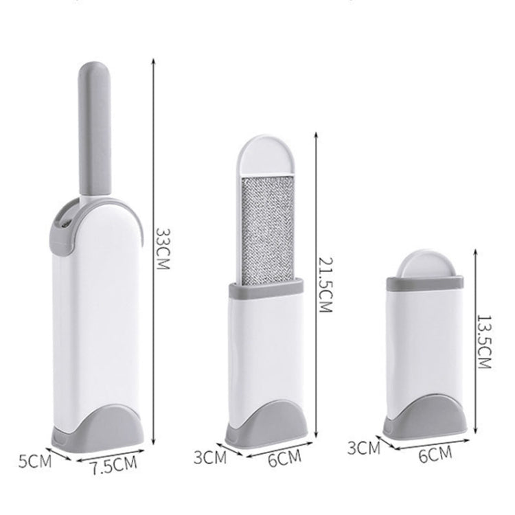 Clothes Sofa Dust Remover Household No-wash Double-sided Electrostatic Hair Removal Brush, Color: L Gray