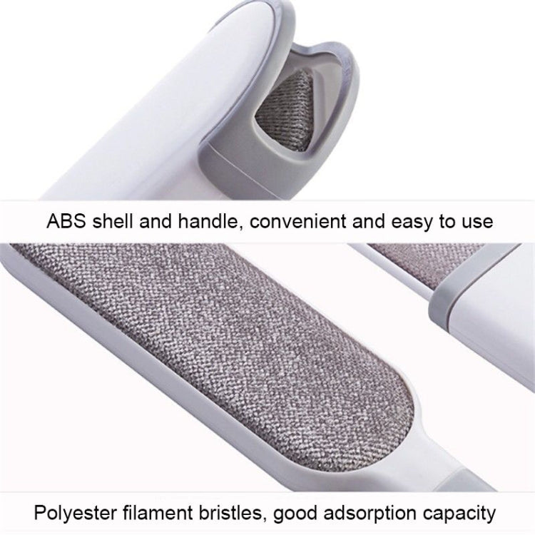 Clothes Sofa Dust Remover Household No-wash Double-sided Electrostatic Hair Removal Brush, Color: L Blue