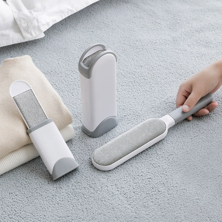 Clothes Sofa Dust Remover Household No-wash Double-sided Electrostatic Hair Removal Brush, Color: L Gray