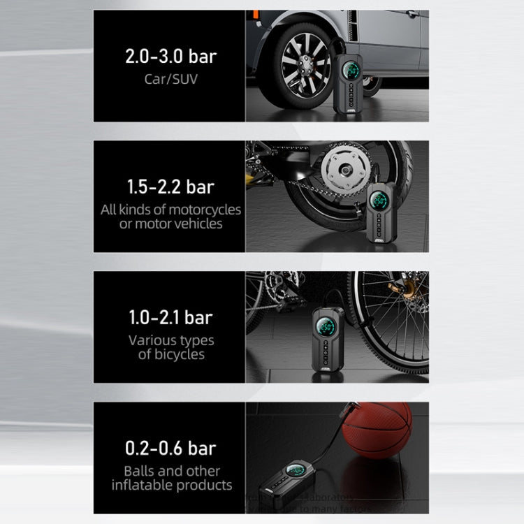 Car Wireless Inflatable Pump Electric Car Tyre 12V High Power Inflator(Upgrade)