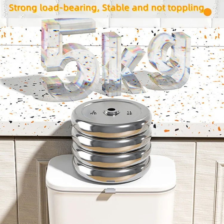 9L Kitchen Hanging Waste Bin with Lid Sliding Cover Under Sink Trash Can(Gray)