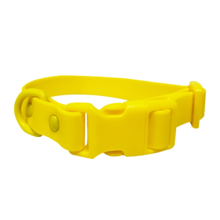 Adjustable Leash Dog Collar Waterproof Pet Traction Coil, Size: S(Yellow)