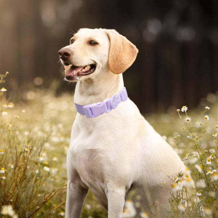Adjustable Leash Dog Collar Waterproof Pet Traction Coil, Size: S(Yellow)