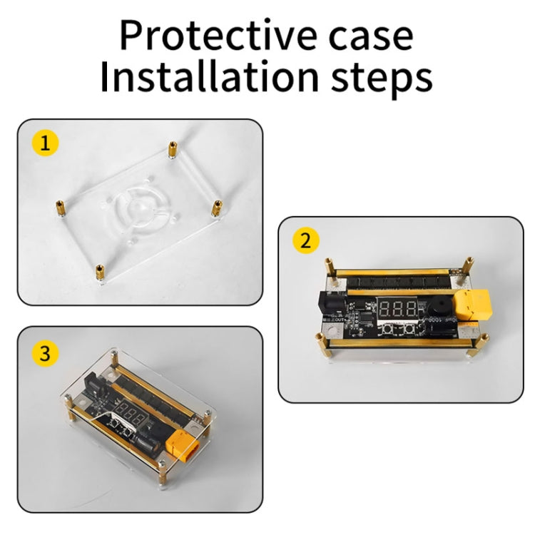 GX591 Full Functional Version 12V Handheld Portable 18650 Mobile Lithium Battery Point Welding Machine, Style: With Acrylic Shell