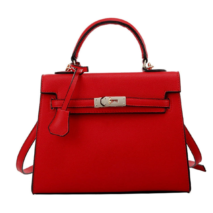 Autumn And Winter Women Hundred Crossbody Handbag Single Shoulder Kelly Bag(Red)