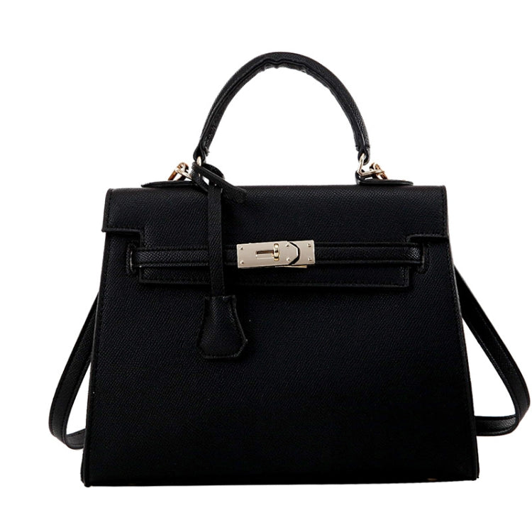 Autumn And Winter Women Hundred Crossbody Handbag Single Shoulder Kelly Bag(Black)