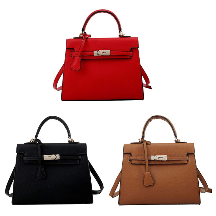 Autumn And Winter Women Hundred Crossbody Handbag Single Shoulder Kelly Bag(Black)