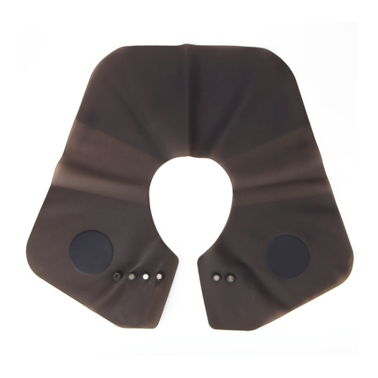 Hair Cutting Adjustable Shawl Capes Silicone Hairdressing Pad Neck Wrap Guard for Salon, Spec: Large Gray