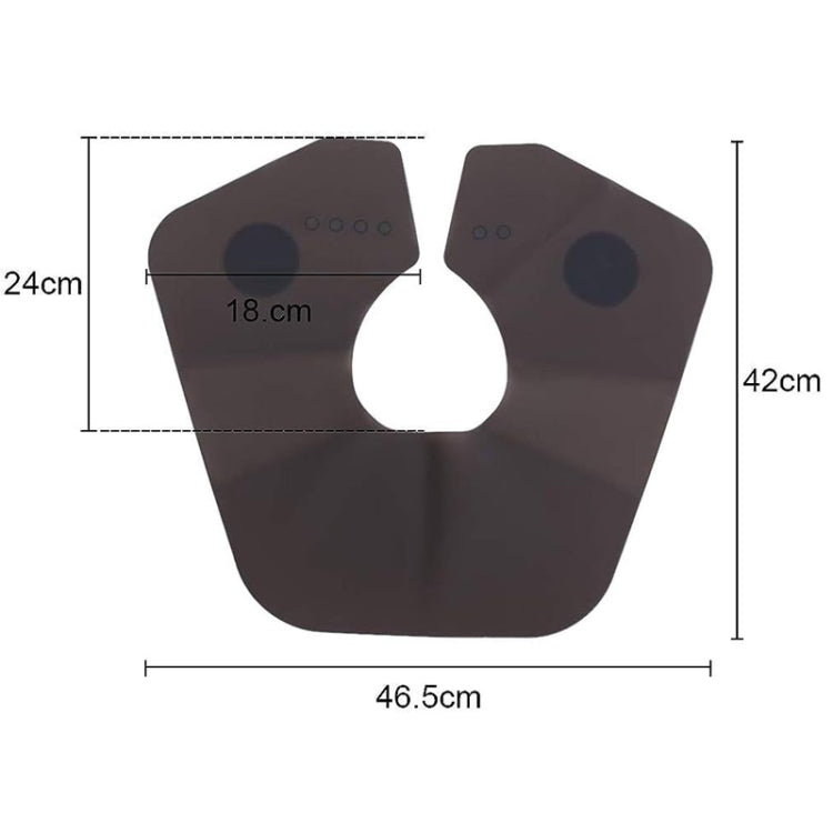 Hair Cutting Adjustable Shawl Capes Silicone Hairdressing Pad Neck Wrap Guard for Salon, Spec: Large Gray