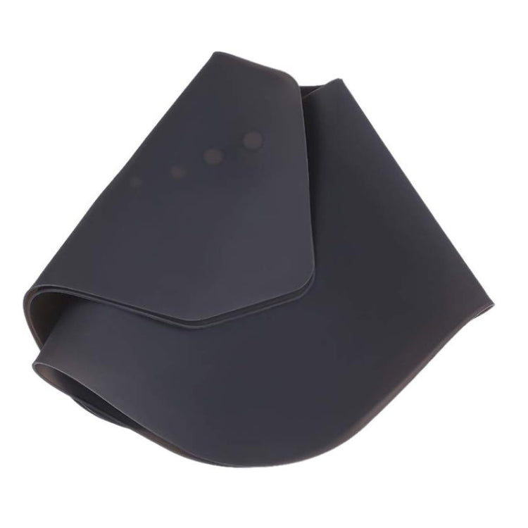 Hair Cutting Adjustable Shawl Capes Silicone Hairdressing Pad Neck Wrap Guard for Salon, Spec: Large Gray