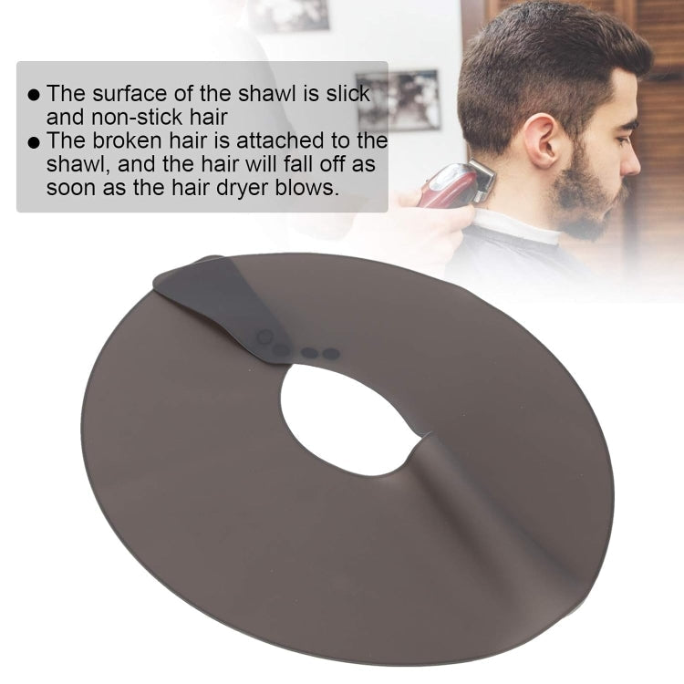 Hair Cutting Adjustable Shawl Capes Silicone Hairdressing Pad Neck Wrap Guard for Salon, Spec: Small Red