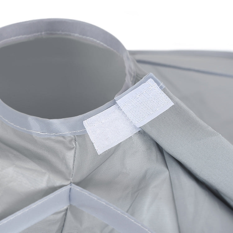 PE Material Haircut Cape 60cm Umbrella Design Salon Hairdressing Cloak For Hair Dye Perm(Gray)