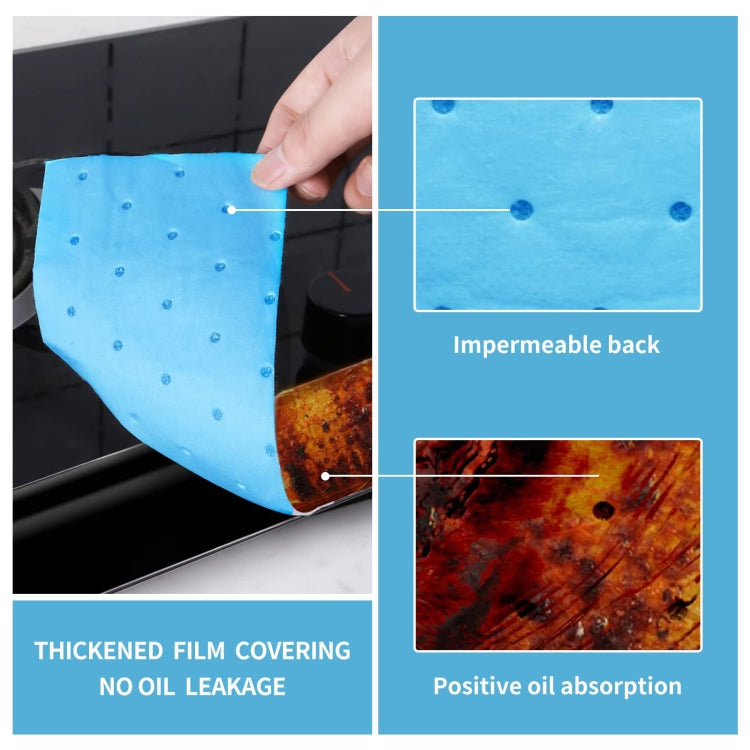 10pcs /Pack Disposable Oil Groove Suction Paper for Cooker Hoods, Spec: 10x90cm Thickened