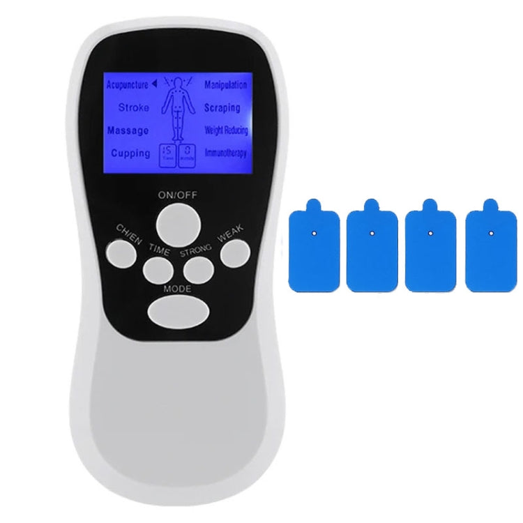 Multifunctional Low Frequency Pulse Meridian Physiotherapy Massage Instrument, Color: White Standard