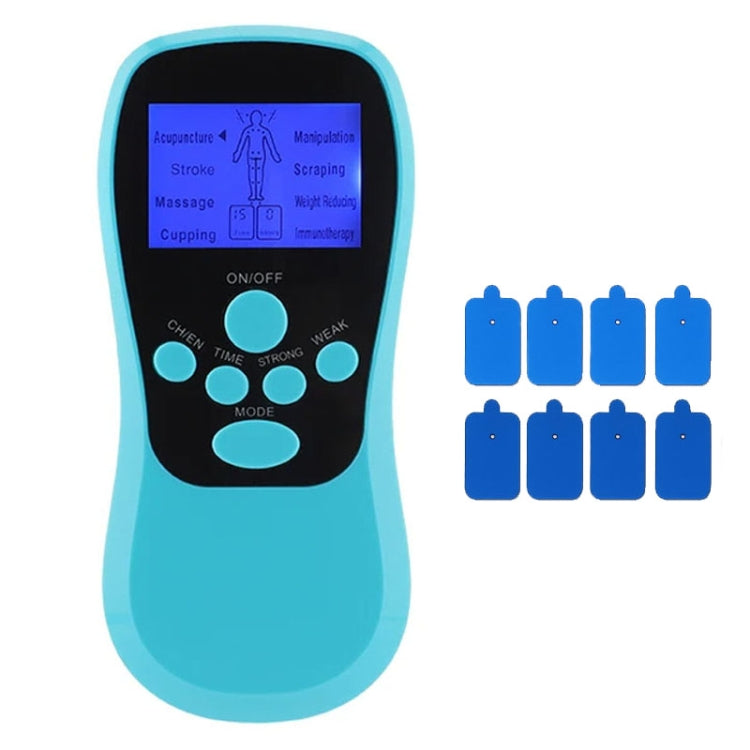Multifunctional Low Frequency Pulse Meridian Physiotherapy Massage Instrument, Color: Blue Upgrade
