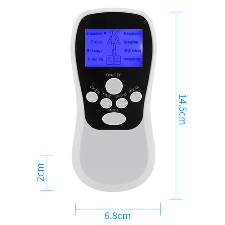 Multifunctional Low Frequency Pulse Meridian Physiotherapy Massage Instrument, Color: Blue Upgrade