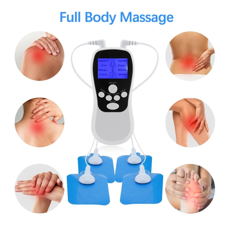 Multifunctional Low Frequency Pulse Meridian Physiotherapy Massage Instrument, Color: White Upgrade