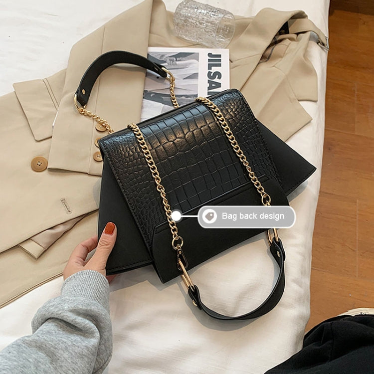 Women Vintage Wing Shape Frosted Handbag Versatile Chain Crossbody Bag(Khaki)