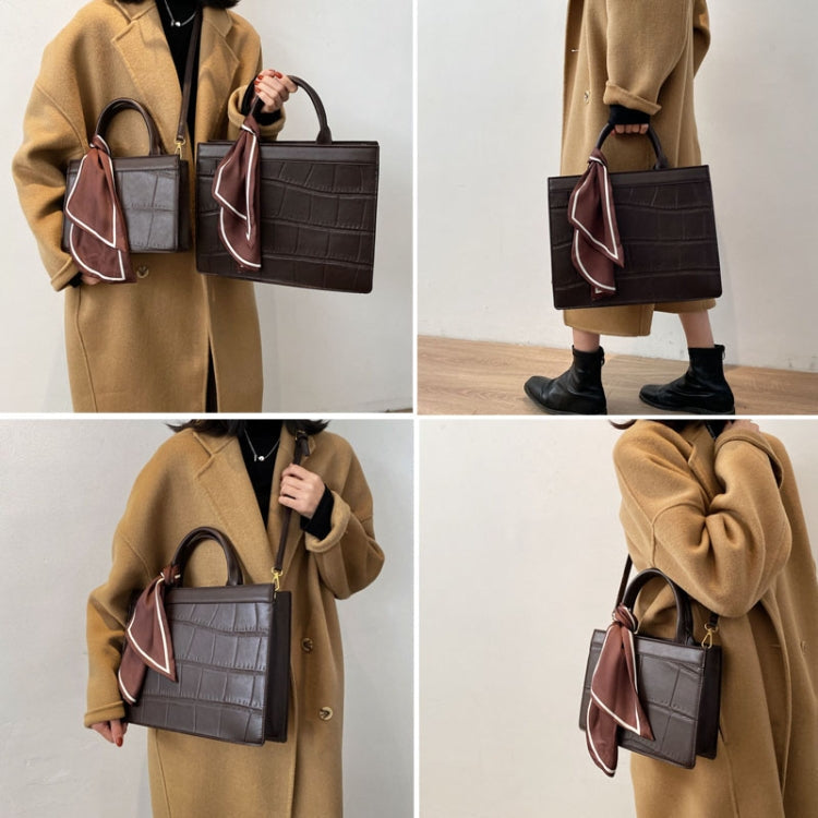 Women Fall And Winter Crossbody Bag Versatile Handbag, Color: Khaki Large
