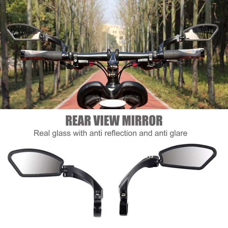 Motorcycle Wide View Rear View Mirror Bicycle Reflector, Color: Square Right