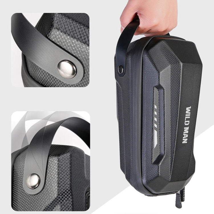 WILD MAN Scooter EVA Hard Shell Front Bag Folding Bicycle Quick Release Hanging Bag, Size: 2L(Black)