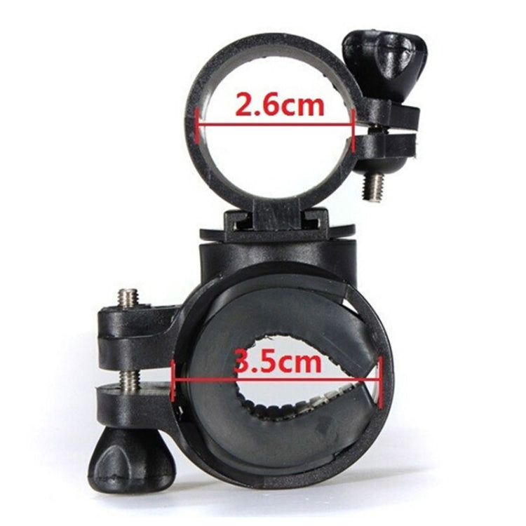 Mountain Bike Light Stand Cycling Equipment Flashlight Stand(Black)