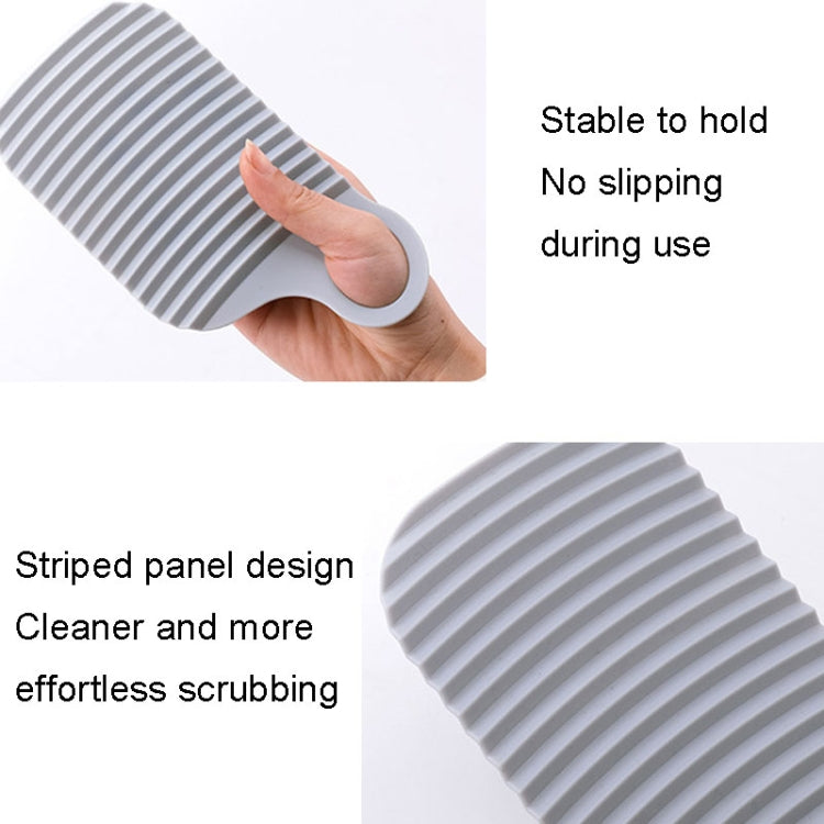 Foldable Soft Silicone Laundry Board for Home Use(Grey)