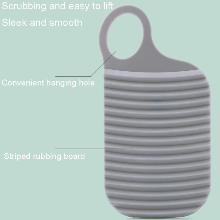 Foldable Soft Silicone Laundry Board for Home Use(Grey)