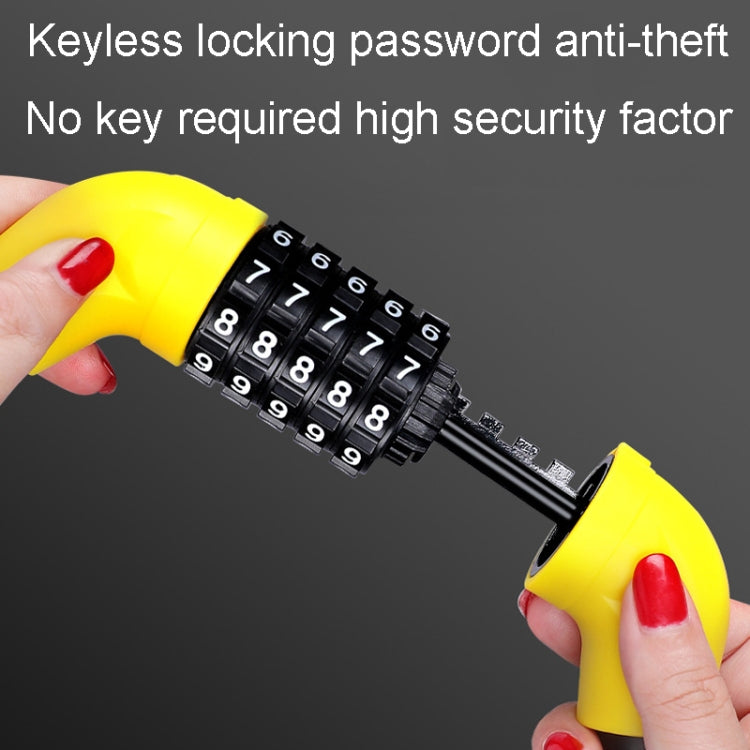 40 x 1.72cm Bicycle And Electrical Vehicle 5-Digit Combination Lock Safety Anti-Theft Cycling Lock(All Black)