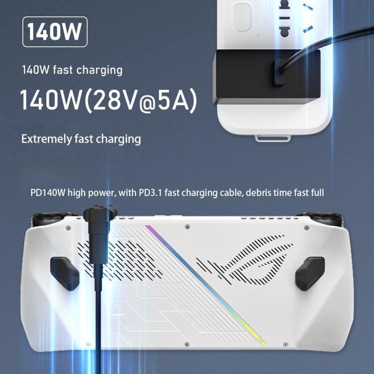 For ASUS ROG Ally /Switch 20Gbps Data Adapter 8K 60Hz 140W USB-C/Type-C Fast Charge Converter(U Shape 13.5mm)