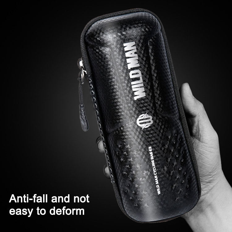 WILD MAN E3 EVA Hard Shell Bicycle Tool Storage Bag Cycling Equipment(Carbon Pattern)