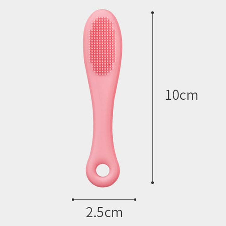 Pet Cats Dog Cleaning Comb Chin Teeth Cleaning Brush Silicone Brush(Green)