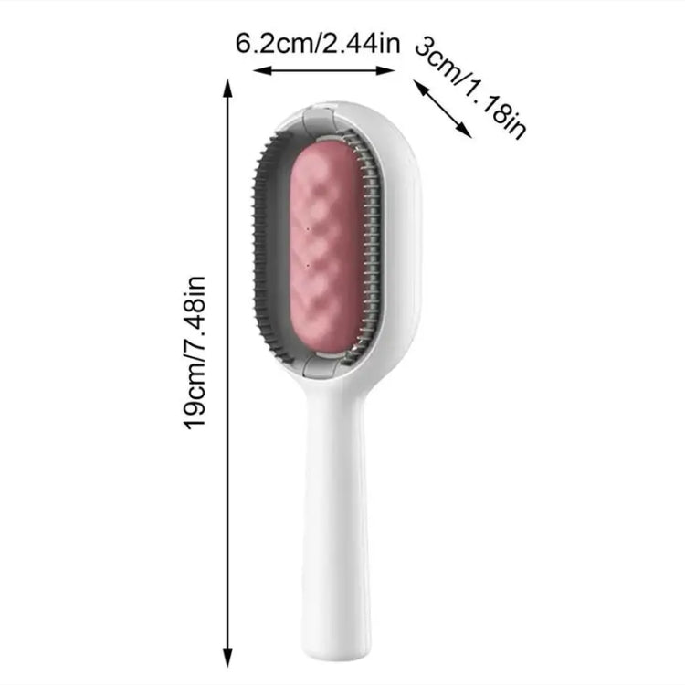 Pet Cats With Water Tank Hair Removal Comb Cleaning Hair Brush, Style: Long Hair (Blue)