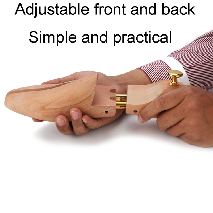 1pair Dutchwood Shoe Stretcher Expander Adjustable Anti-Wrinkle Shoe Last, Size: 43/44