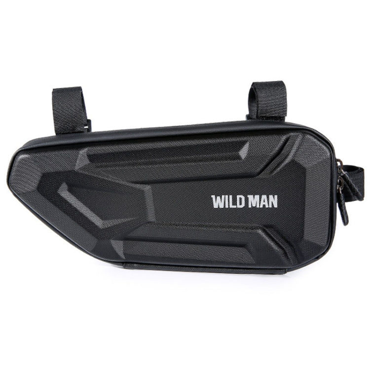 WILD MAN XT4 1.2L EVA Hard Shell Bicycle Triangle Bag Electric Vehicle Side Bag(Twill Pattern)