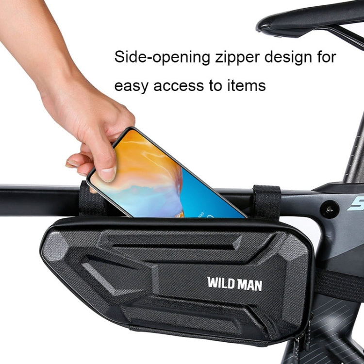 WILD MAN XT4 1.2L EVA Hard Shell Bicycle Triangle Bag Electric Vehicle Side Bag(Sun Pattern)