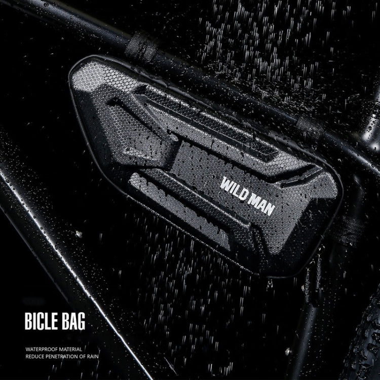 WILD MAN XT4 1.2L EVA Hard Shell Bicycle Triangle Bag Electric Vehicle Side Bag(Sun Pattern)