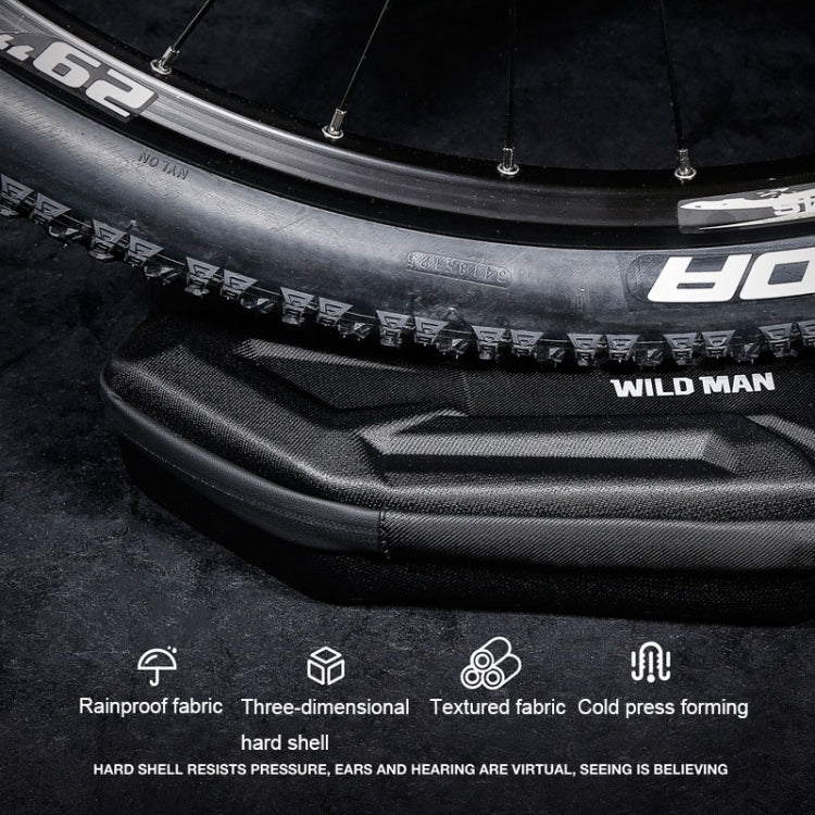 WILD MAN XT4 1.2L EVA Hard Shell Bicycle Triangle Bag Electric Vehicle Side Bag(Sun Pattern)
