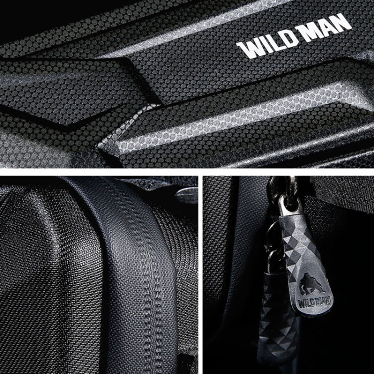WILD MAN XT4 1.2L EVA Hard Shell Bicycle Triangle Bag Electric Vehicle Side Bag(Sun Pattern)