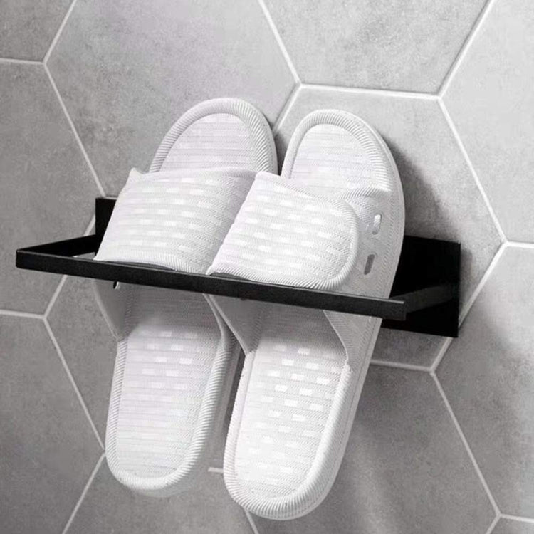 Wall Mounted Metal Clothes Hanger Storage Rack Multifunctional Shelf for Closet(White)