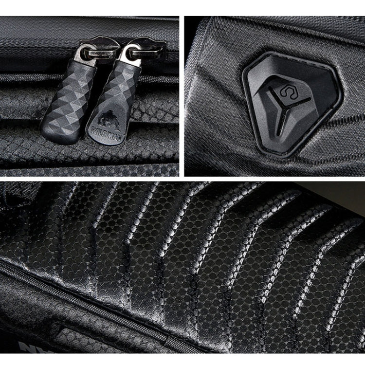 WILD MAN XT5 1.2L EVA Hard Shell Bike Front Beam Bag Touch Screen Phone Waterproof Bag(Solar Pattern)